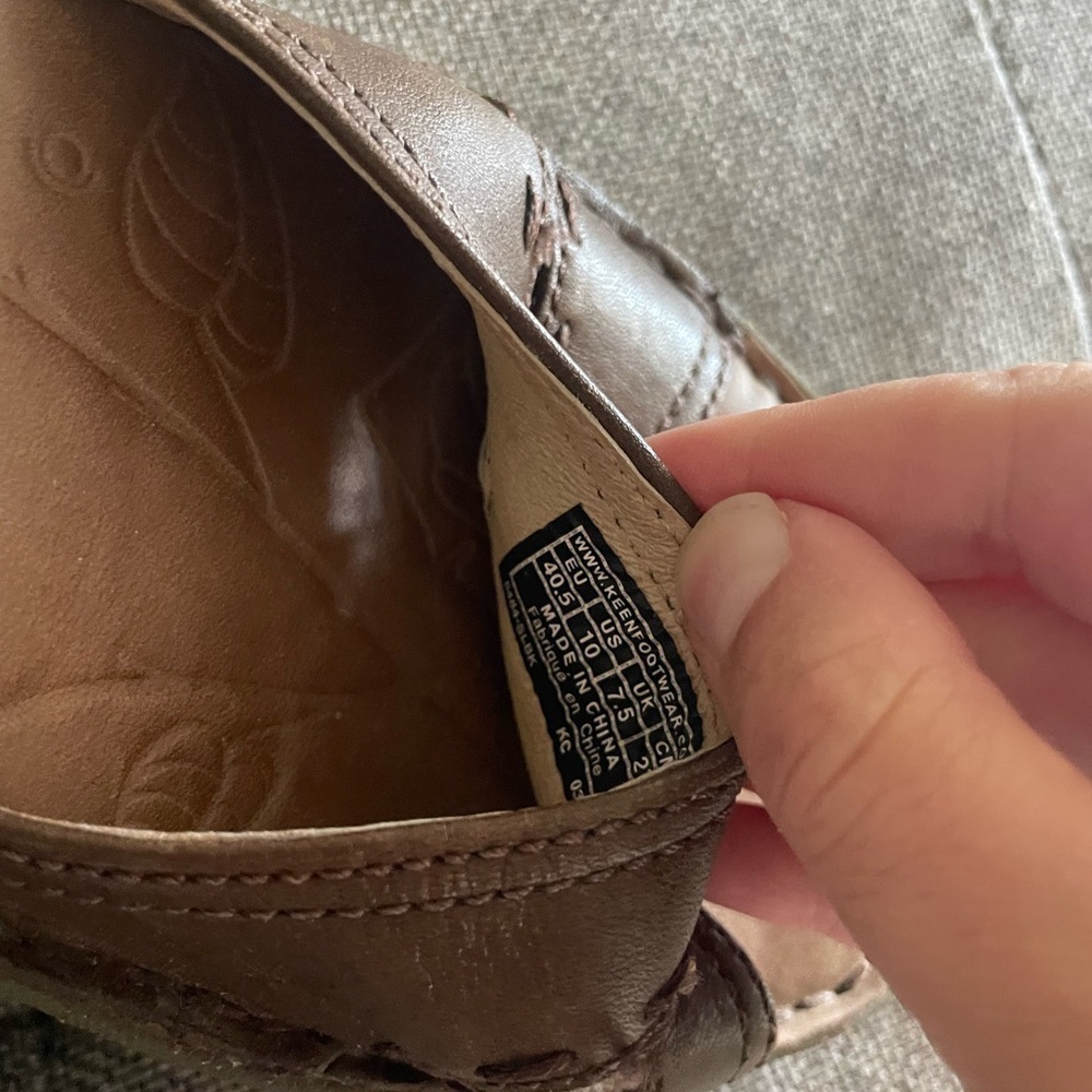 Keen Leather Sandals Stitching Camping Hiking Outdoor Comfort - Picture 6 of 7